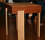 Cajon table (also available with coffee table height legs) Cajon table (also available with coffee table height legs)